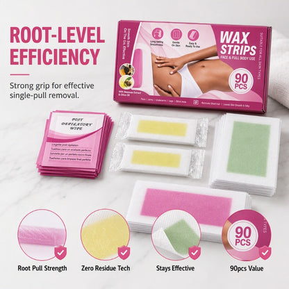 Professional Face and Body Wax Strip Kit