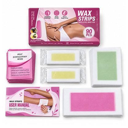 Professional Face and Body Wax Strip Kit