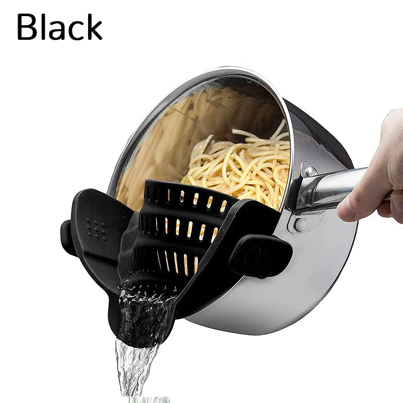 Clip on Silicone Strainer for Pots & Pan