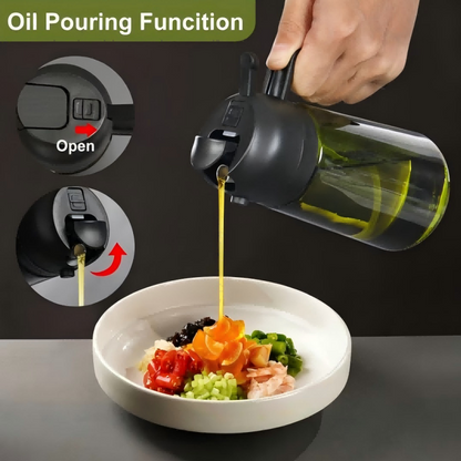 2-In-1 Glass Oil Sprayer & Dispenser
