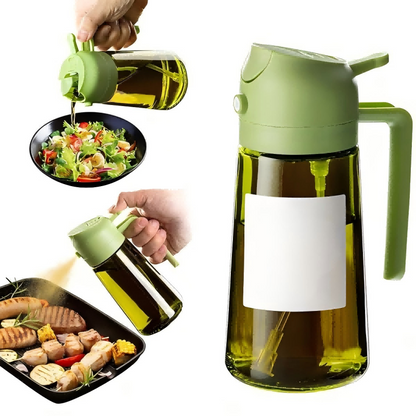 2-In-1 Glass Oil Sprayer & Dispenser