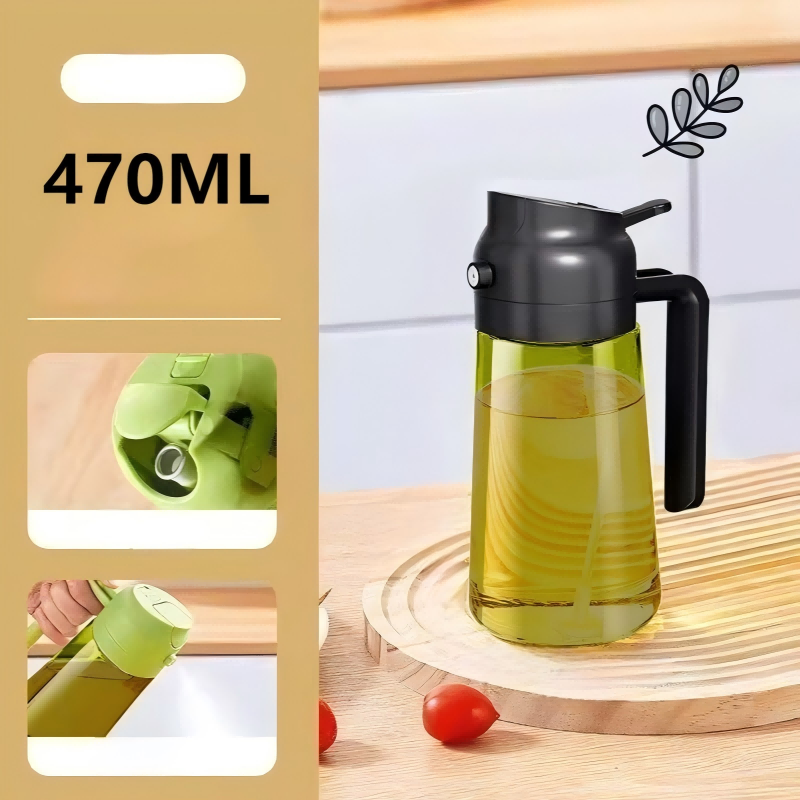 2-In-1 Glass Oil Sprayer & Dispenser