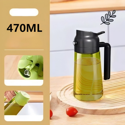 2-In-1 Glass Oil Sprayer & Dispenser