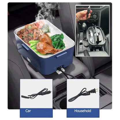 🍱🥣Portable Electric Heated Lunch Box |Enjoy Hot Meals on the Go🔥