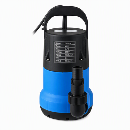 450W Electric Submersible Clean Water Pump for Garden Irrigation and Drainage