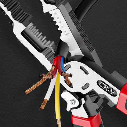 2-in-1 Stainless Steel Wire Stripper & Crimper Pliers