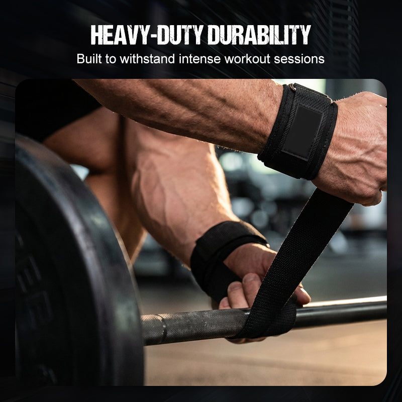 Non-Slip Silicone Grip Weightlifting Straps
