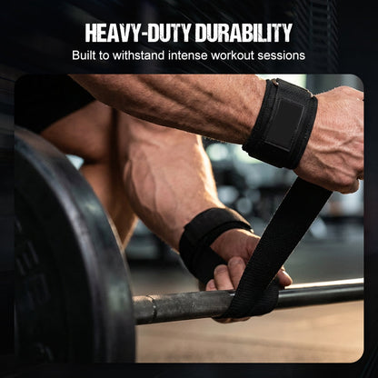 Non-Slip Silicone Grip Weightlifting Straps