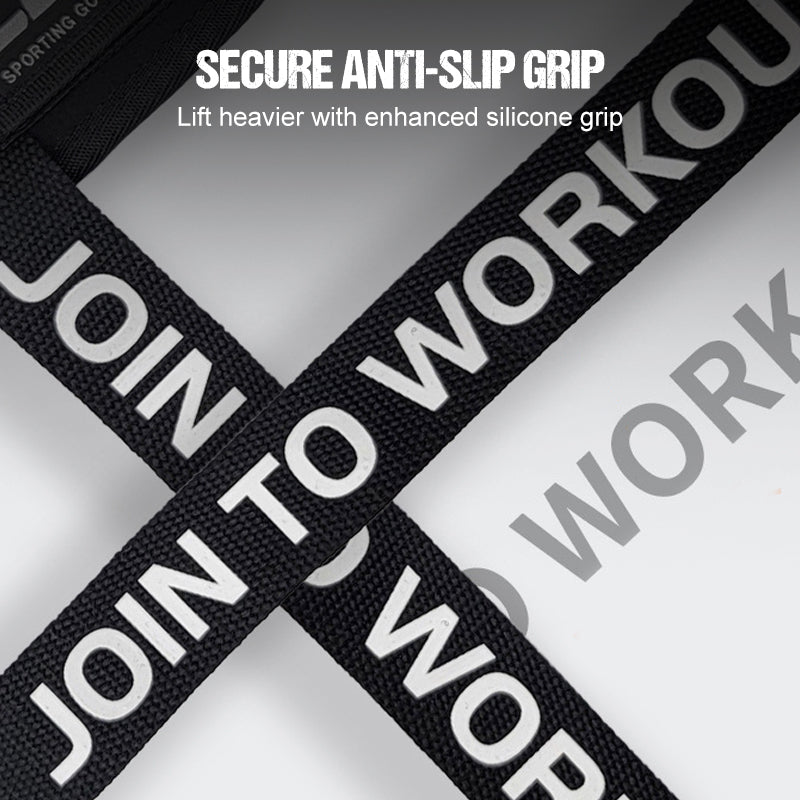 Non-Slip Silicone Grip Weightlifting Straps