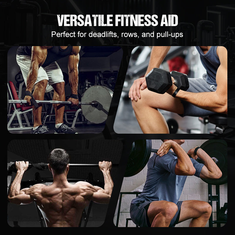 Non-Slip Silicone Grip Weightlifting Straps
