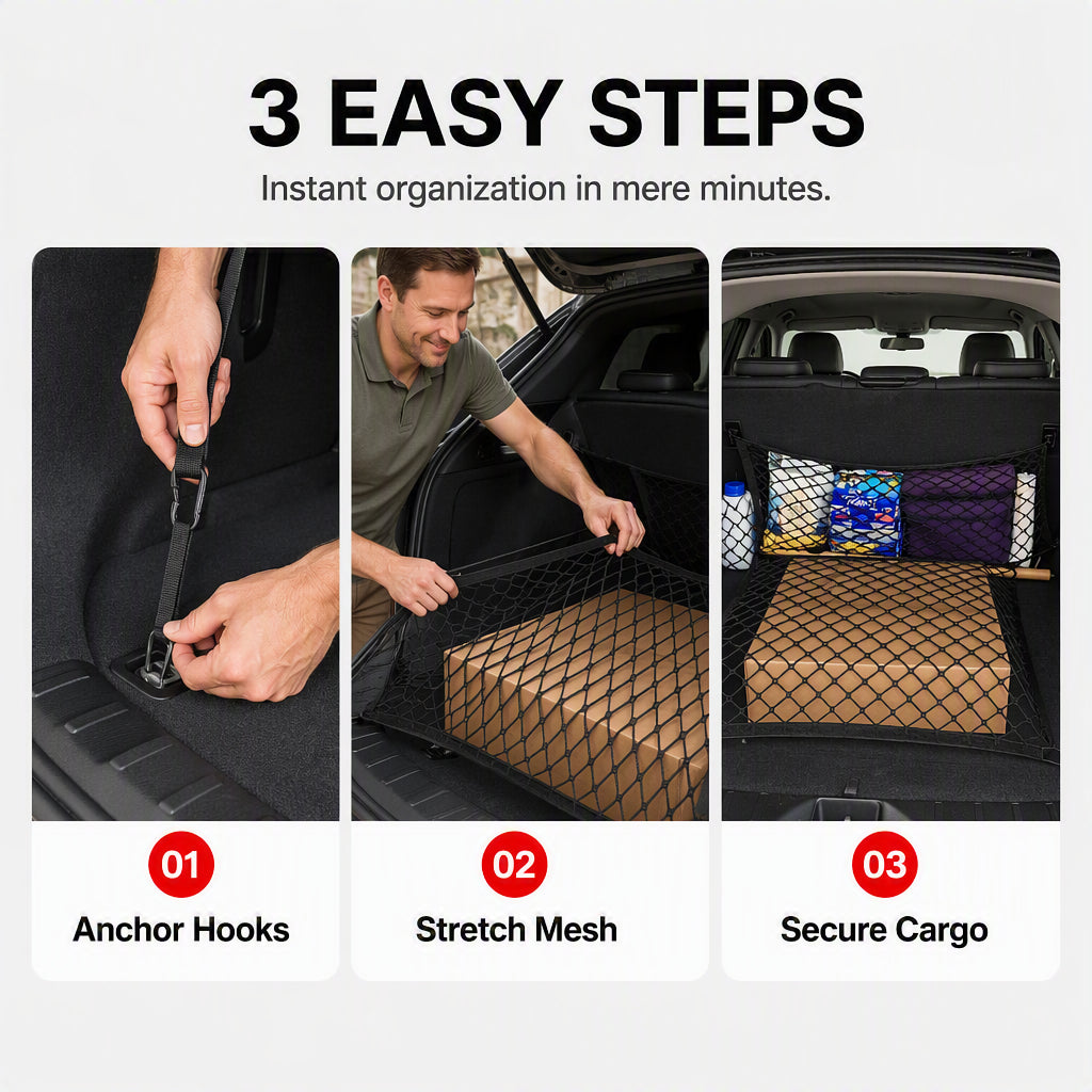 Universal Car Trunk Cargo Net