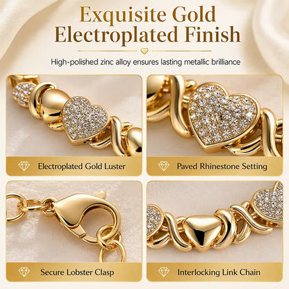 💖 Classic Heart 4-Piece Jewelry Set