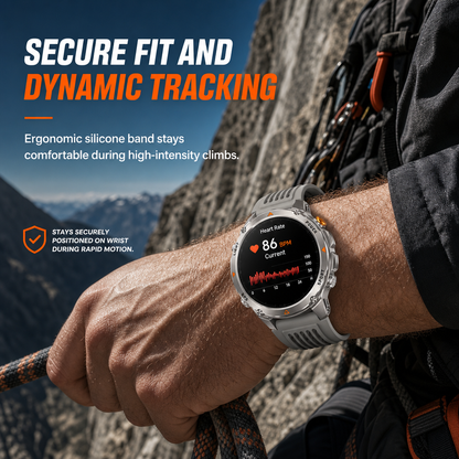 Smartwatch with Bluetooth Calling GPS and Beidou Positioning Heart Rate Sleep Monitor Pedometer and Message Reminders