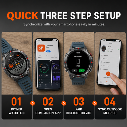 Smartwatch with Bluetooth Calling GPS and Beidou Positioning Heart Rate Sleep Monitor Pedometer and Message Reminders