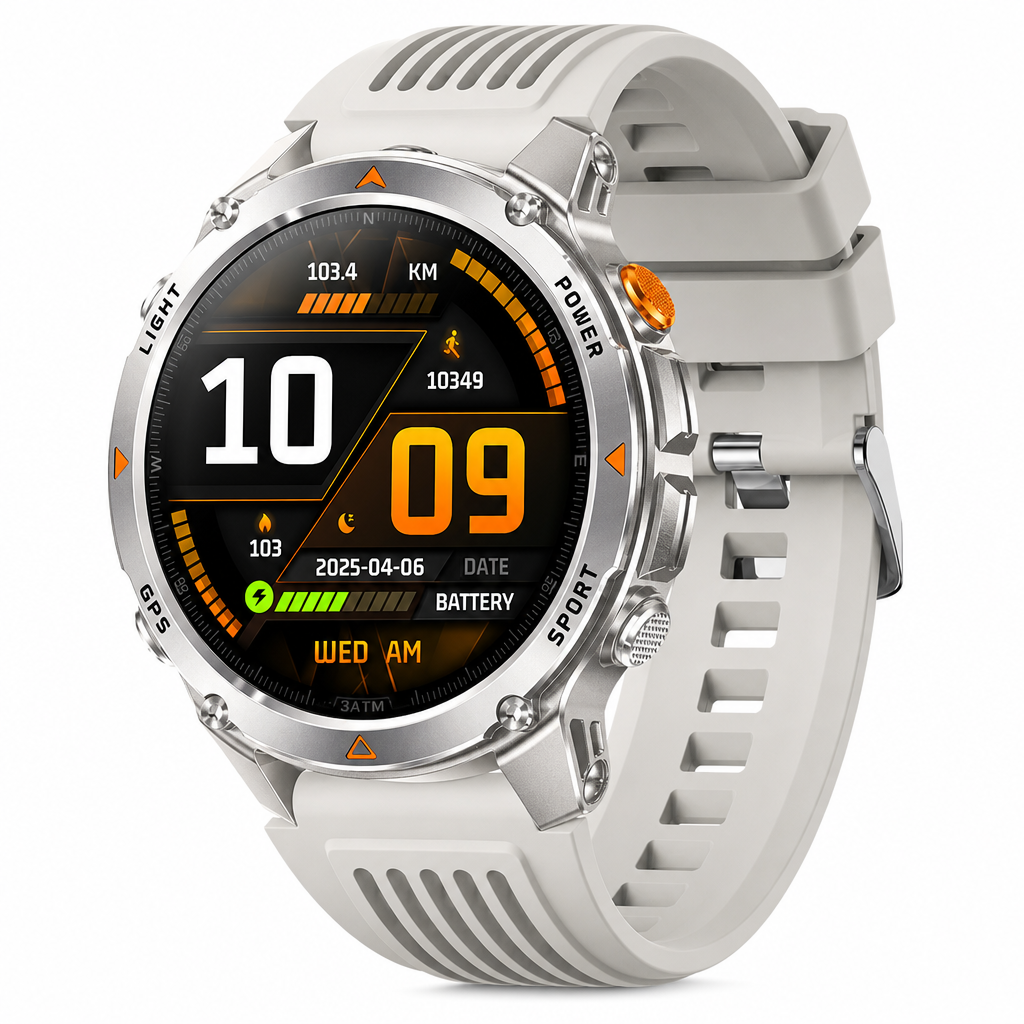 Smartwatch with Bluetooth Calling GPS and Beidou Positioning Heart Rate Sleep Monitor Pedometer and Message Reminders