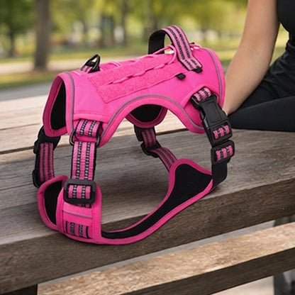 🐕 50% OFF! ✨ Outdoor Heavy-Duty Dog Vest Harness – Ergonomic No-Pull Chest Design, Multi-Point Adjustment & Breathable Mesh Lining – Climbing-Grade Buckles with Control Handle for Safe Walks 🦮