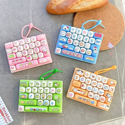 Cute Keyboard Button Keychain Fidget Toy