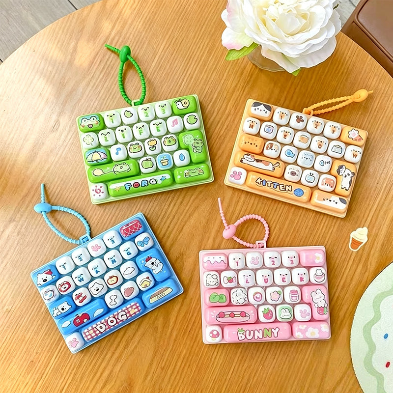 Cute Keyboard Button Keychain Fidget Toy