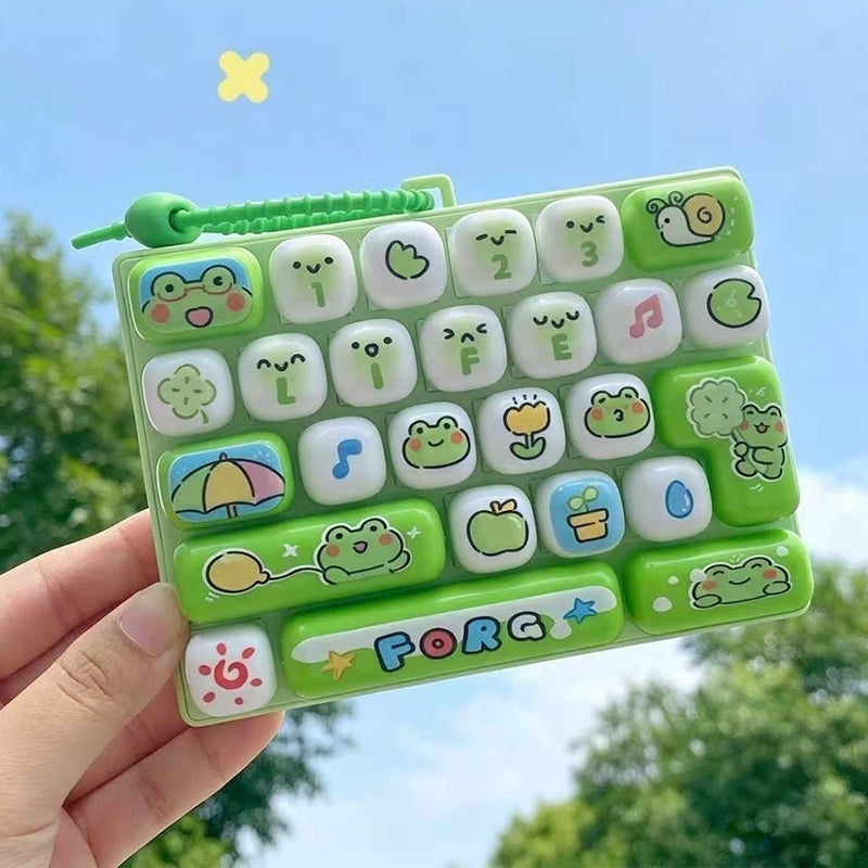 Cute Keyboard Button Keychain Fidget Toy