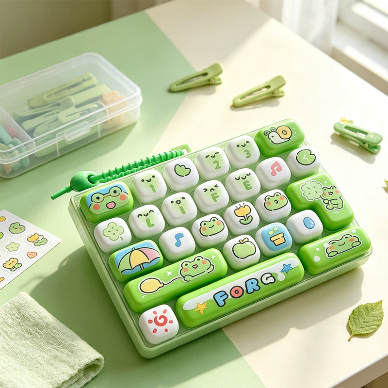 Cute Keyboard Button Keychain Fidget Toy