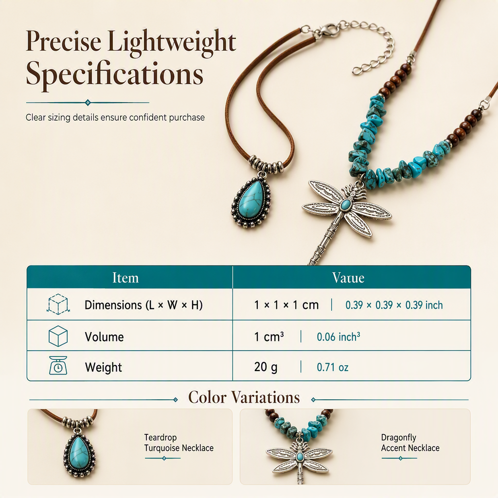 Vintage Bohemian Style Suede Layering Necklace for Women with Dragonfly or Waterdrop Pendant