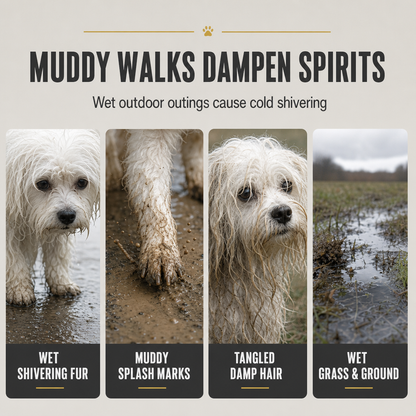 Waterproof Four Legged Pet Raincoat Windproof Colorblock Outdoor Utility for Dogs and Cats