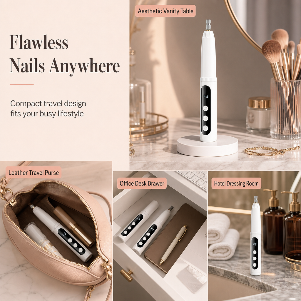💅 LIMITED-TIME 50% OFF! ✨ Portable Electric Nail Drill Machine – Cordless, Adjustable Speed, Replaceable Drill Bits