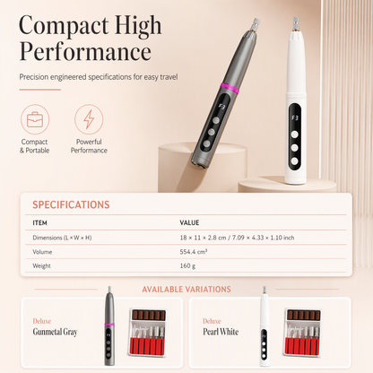 💅 LIMITED-TIME 50% OFF! ✨ Portable Electric Nail Drill Machine – Cordless, Adjustable Speed, Replaceable Drill Bits