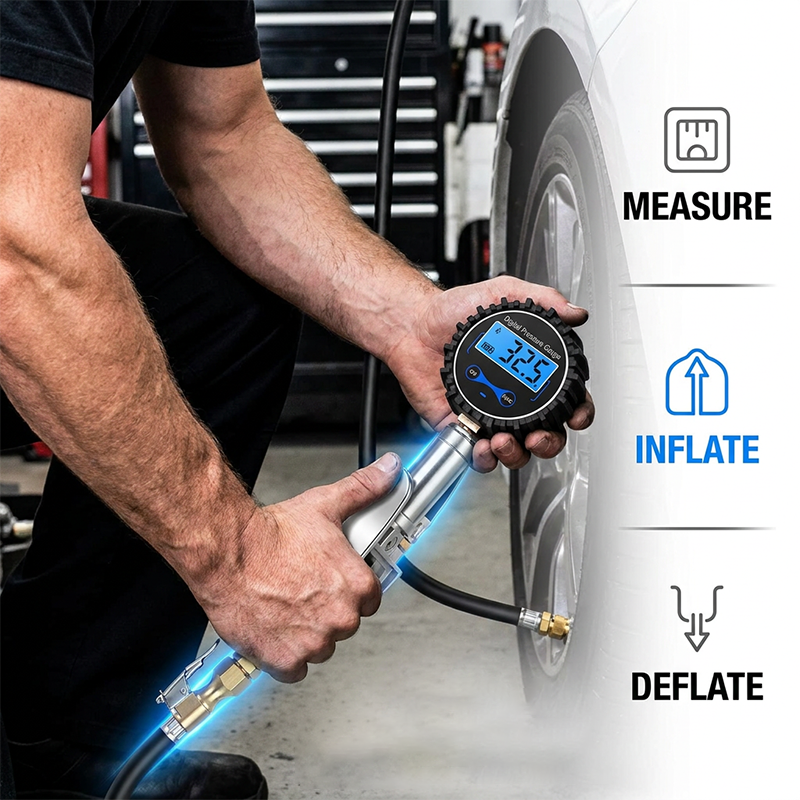 Digital Tire Pressure Gauge Inflator