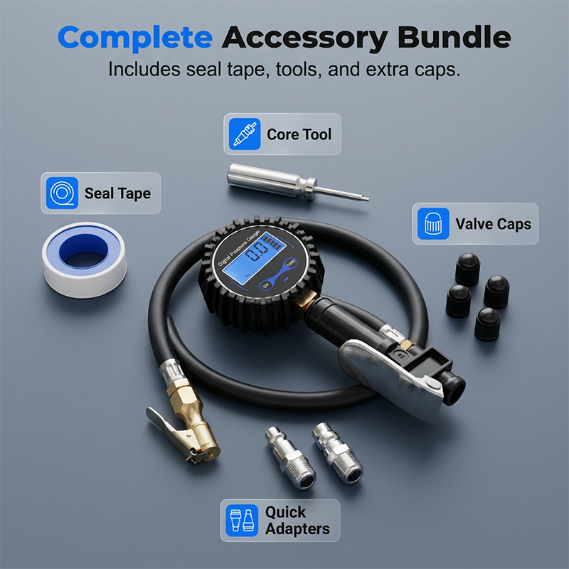 Digital Tire Pressure Gauge Inflator