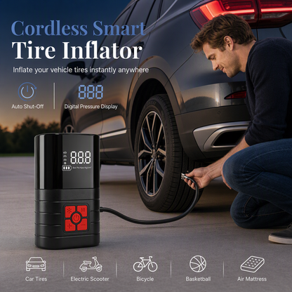 ⏳Time-Limited Special⏰Portable Handheld Electric Tire Inflator Air Pump for Car Bicycle and Electric Vehicle Tires
