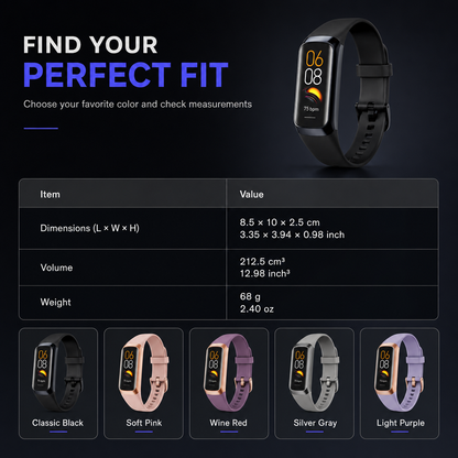 C60 Smart with HD Color Screen Bluetooth Smartwatch for Blood Oxygen and Health Monitoring