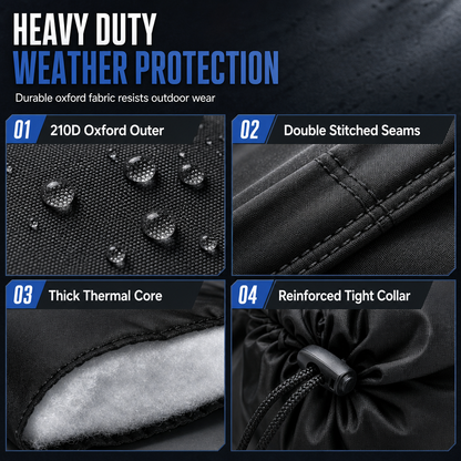 ⏳ TIME-LIMITED SPECIAL ⏰❄️ Insulated Outdoor Faucet Cover – Padded Oxford Cloth Shell with Layered Insulation Retains Warmth, Water-Repellent Outer Protects from Rain & Snow – Quick Install 3 Sizes for Winter Freeze Protection 🧊