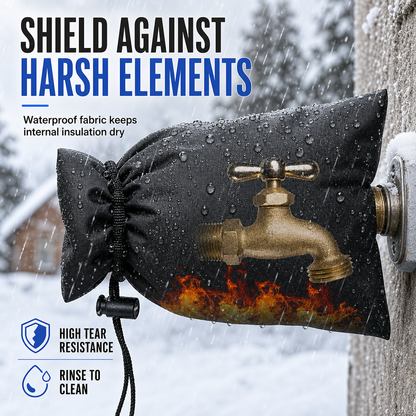 ⏳ TIME-LIMITED SPECIAL ⏰❄️ Insulated Outdoor Faucet Cover – Padded Oxford Cloth Shell with Layered Insulation Retains Warmth, Water-Repellent Outer Protects from Rain & Snow – Quick Install 3 Sizes for Winter Freeze Protection 🧊