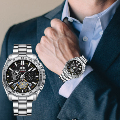 ⌚ Men's 30M Waterproof Luminous Steel Watch