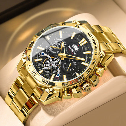 ⌚ Men's 30M Waterproof Luminous Steel Watch