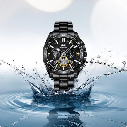 ⌚ Men's 30M Waterproof Luminous Steel Watch