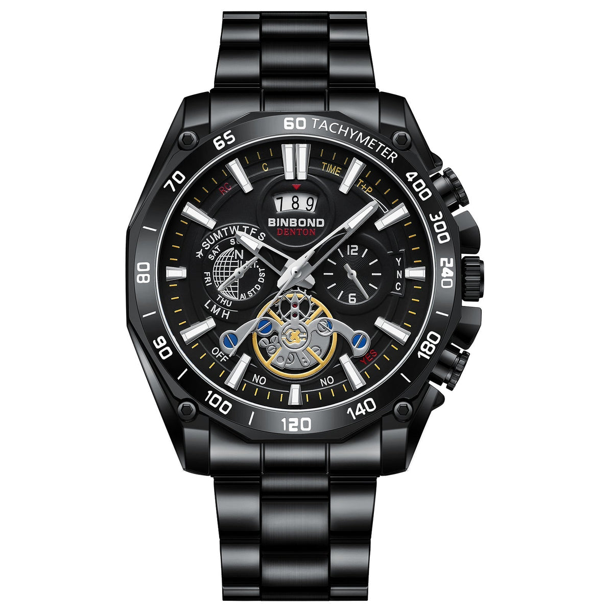 ⌚ Men's 30M Waterproof Luminous Steel Watch