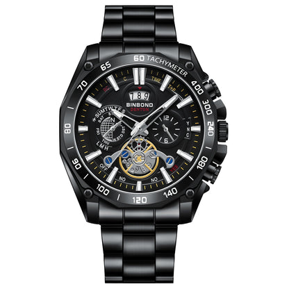 ⌚ Men's 30M Waterproof Luminous Steel Watch