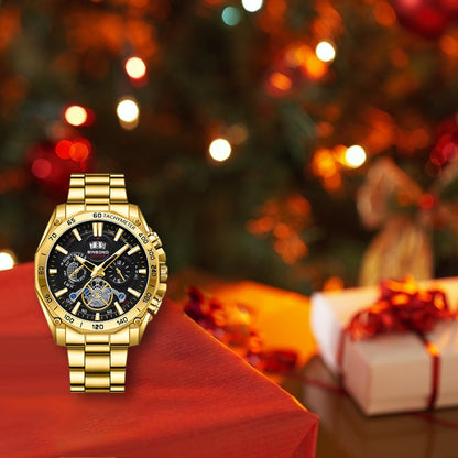 ⌚ Men's 30M Waterproof Luminous Steel Watch