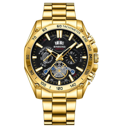 ⌚ Men's 30M Waterproof Luminous Steel Watch