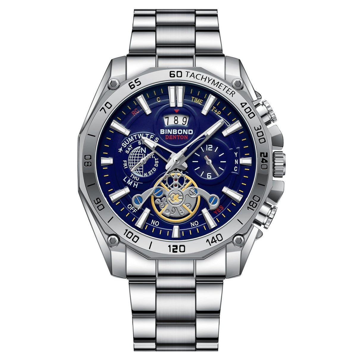 ⌚ Men's 30M Waterproof Luminous Steel Watch