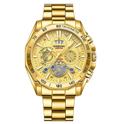 ⌚ Men's 30M Waterproof Luminous Steel Watch