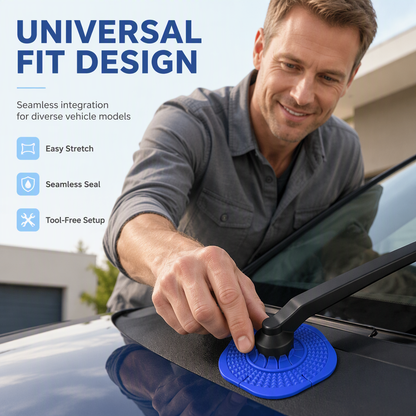Universal Car Windshield Wiper Hole Protective Cover Dustproof Sleeve Guard to Prevent Leaves and Debris