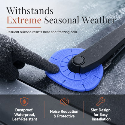 Universal Car Windshield Wiper Hole Protective Cover Dustproof Sleeve Guard to Prevent Leaves and Debris