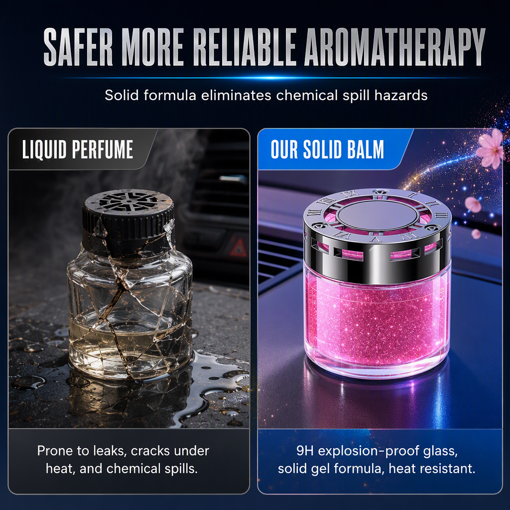 Long Lasting Solid Car Air Freshener Essential Oil Balm Ornament for Car Interior Decoration