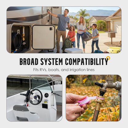 Heavy-Duty Brass Blowout Adapter for RV Plumbing