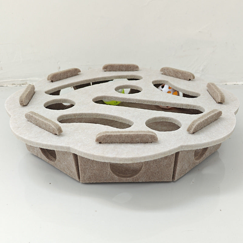 Interactive Felt Maze Toy for Cats