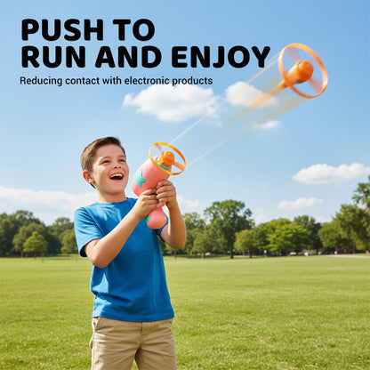 LED Flying Disc Launcher Gun Toy