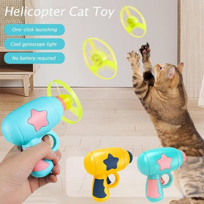 LED Flying Disc Launcher Gun Toy